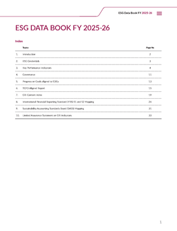 AXIS Bank Limited - ESG Data Book FY 2025-26