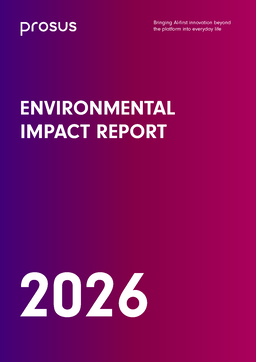 Prosus NV - Environmental Impact Report 2026