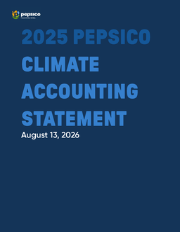 Pepsico Inc - 2025 Climate Accounting Statement