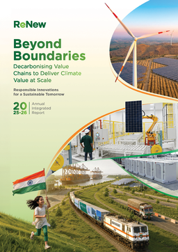 ReNew Energy Global Plc - Annual Integrated Report 2025-26. Beyond Boundaries. Decarbonising Value Chains to Deliver Climate Value at Scale. Responsible Innovations for a Sustainable Tomorrow