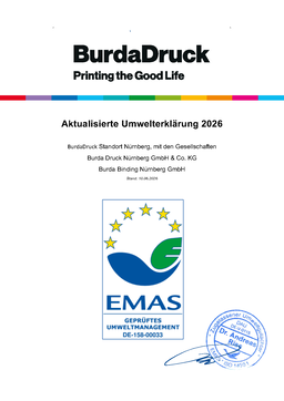 Burda Druck Nürnberg GmbH & Co KG - Aktualisierte Umwelterklärung 2026
