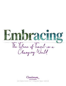 John Keells Hotels PLC - Integrated Report 2025/26. Embracing the Future of Travel in a Changing World