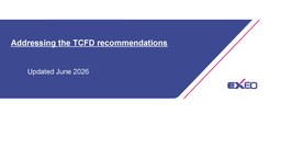 EXEO Group Inc - Addressing the TCFD recommendations Updated June 2026