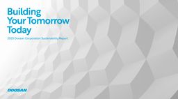 Doosan Corporation - Sustainability Report 2025. Building Your Tomorrow Today