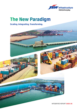 JSW Infrastructure Limited - Integrated Report 2025-26. The New Paradigm Scaling. Integrating. Transforming