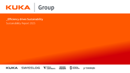 KUKA AG - Sustainability Report 2025. Efficiency drives Sustainability