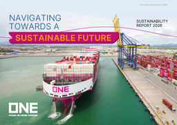 Ocean Network Express Pte Ltd - Sustainability Report 2026. Navigating Towards a Sustainable Future