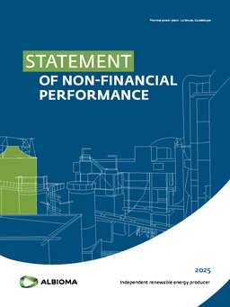 Albioma SA - Statement of Non-Financial Performance 2025. Independent renewable energy producer