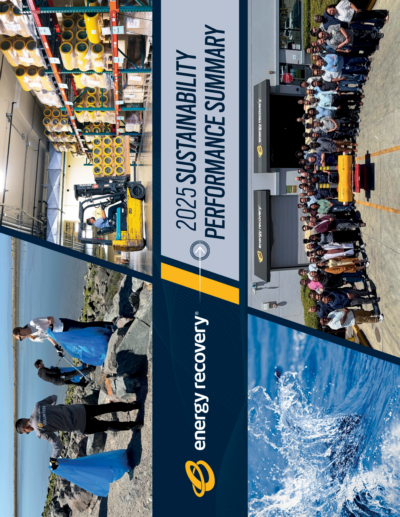 Energy Recovery Inc - 2025 Sustainability Performance Summary