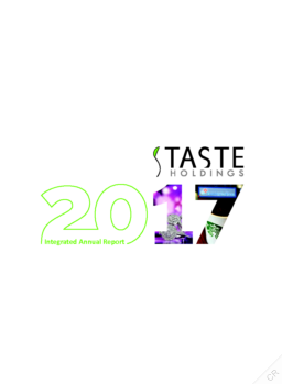 Taste Holdings Limited - Integrated Annual Report 2017