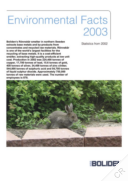 Boliden AB - Environment Facts 2003. Statistics from 2002 (Rönnskär)