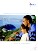 Merck KGaA - Responsibility for Employees, the Environment, and the Community. Report 2003