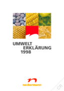 Neckermann Versand AG - Umwelterklärung 1998