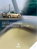 Renault SA - Rapport 2001 Développement Durable (2001 Sustainable Development Report)