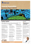 The British Land Company plc - Corporate Responsibility Summary Report 2007/08